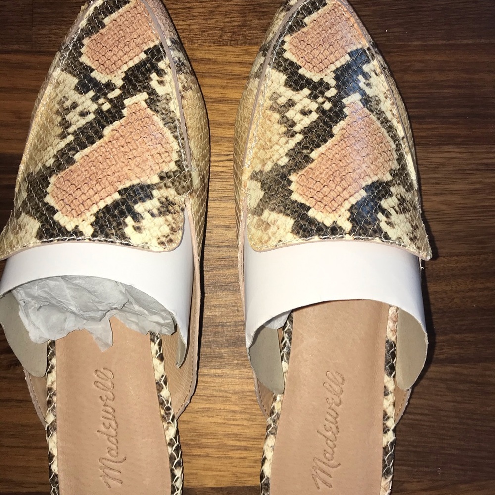 NWT Madewell Francis Skimmer mule/slip-on leather